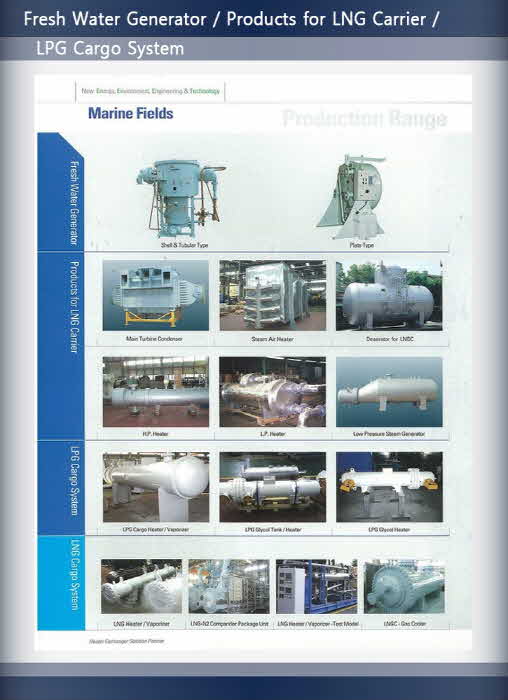 Fresh Water Generator / Products for LNG C... Made in Korea